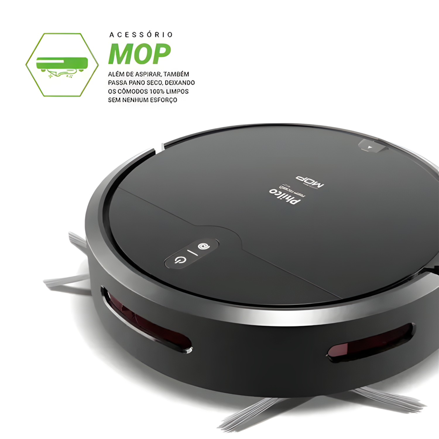 Robô Aspirador de Pó Philco PAS23 3 em 1 Bivolt 35W Robô Aspirador de Pó Philco PAS23 3 em 1 Bivolt 35W
